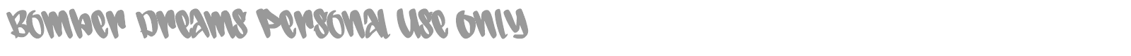 Bomber Dreams font preview
